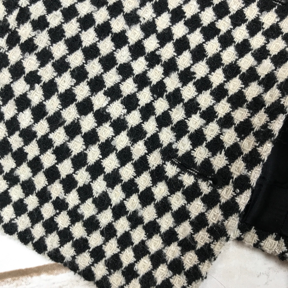 VTG Ann Taylor LOFT Checkered Cropped Jacket 8 - Picture 3 of 6